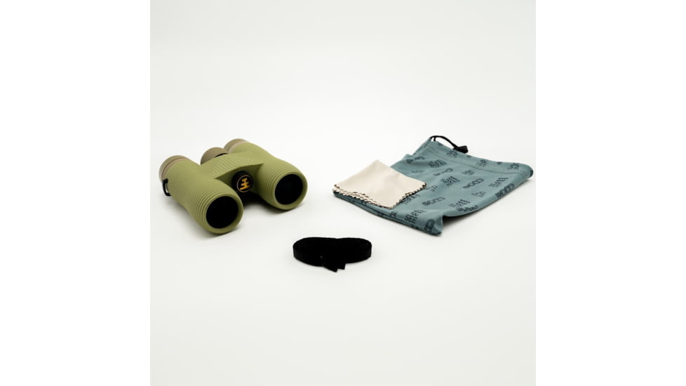 Nocs Provisions Field Issue 10x32mm Roof Prism Waterproof Binoculars, Rugged, Ponderosa Green, NOC-FLX-GN1