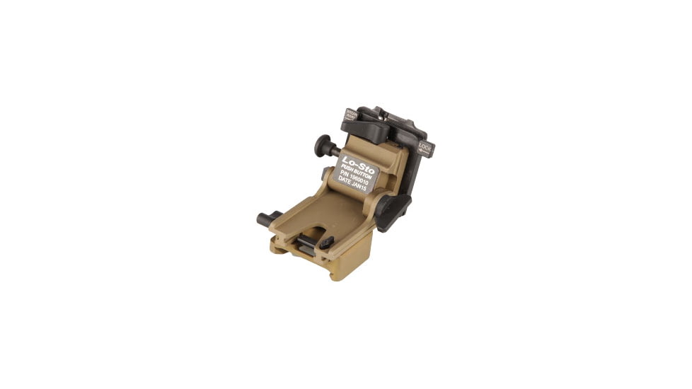 Norotos LoSto Helmet Mount, Push Button, PVS-7/14, Coyote Brown, One Size, 1960010CB-3