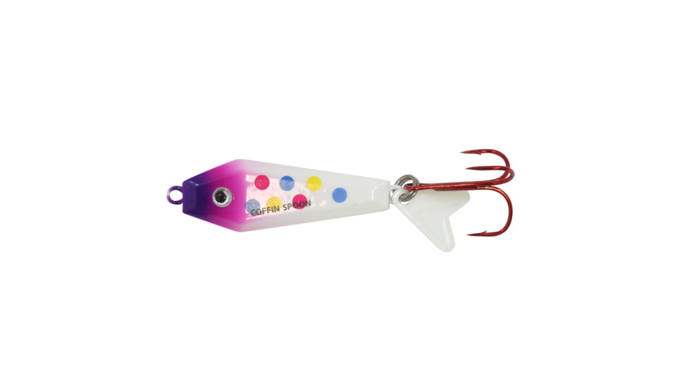 Northland Fishing Tackle Buck-Shot Coffin Spoon, Purple Wonder, 3/8 oz, NL-BRCS5-465