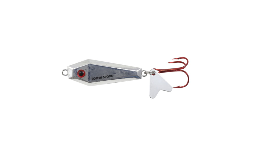 Northland Fishing Tackle Buck-Shot Coffin Spoon, Silver Shiner, 3/8 oz, NL-BRCS5-11