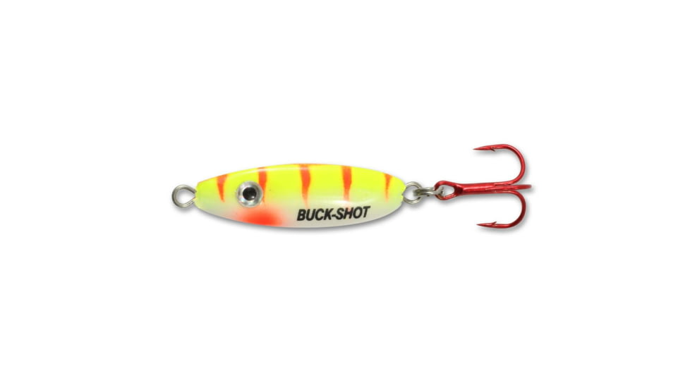 Northland Fishing Tackle UV Buck-Shot Spoon, Electric Perch, 1/4 oz, NL-BRUVS4-60