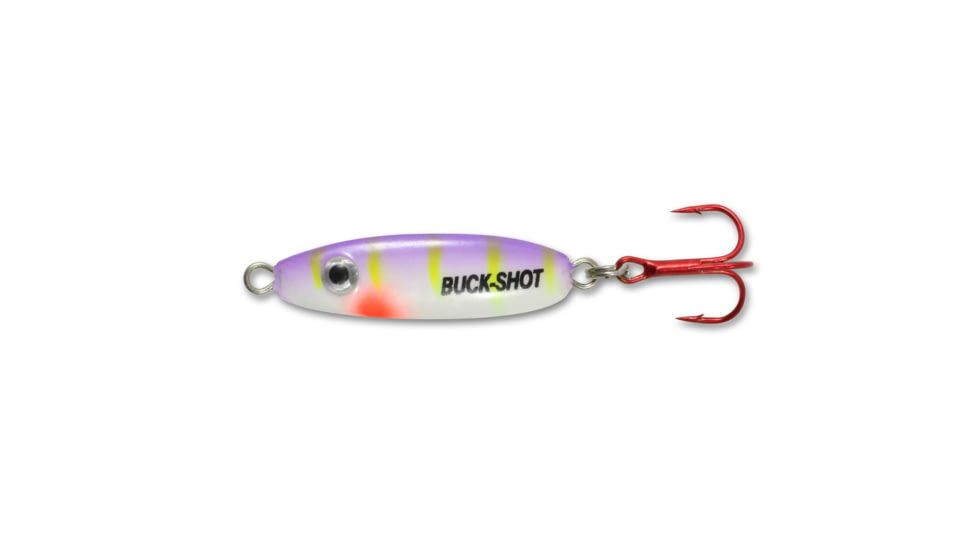 Northland Fishing Tackle UV Buck-Shot Spoon, Purple Tiger, 1/4 oz, NL-BRUVS4-46