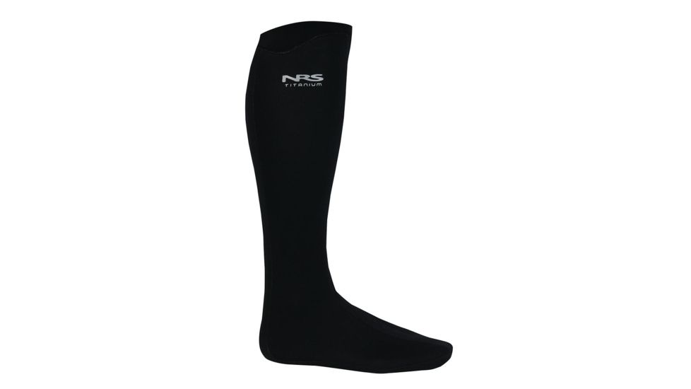 NRS Boundary Socks with HydroCuff, Black, M 30015.01.101