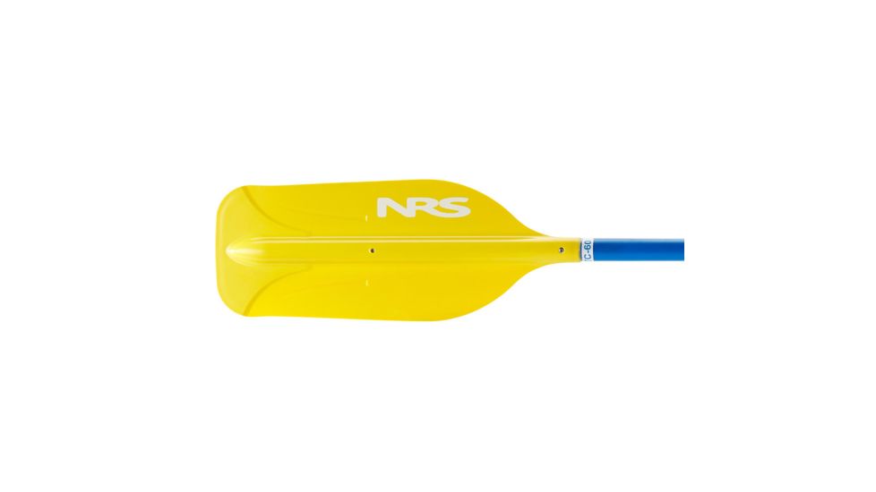 NRS PTC Canoe/Raft Paddle, Yellow/Blue, 56in 77101.01.101