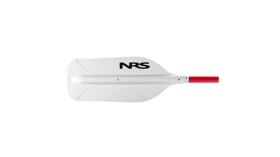 NRS PTC Canoe/Raft Paddle, White/Red, 66in 77101.01.109