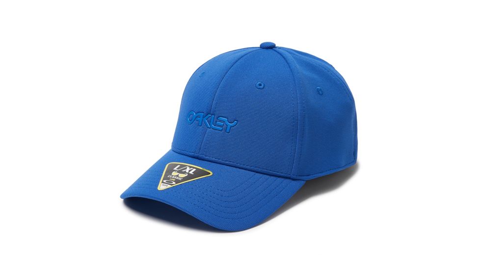 Oakley 6 Panel Stretch Metallic Hat - Mens, Electric Shade, Small/Medium, 912209-66X-S/M