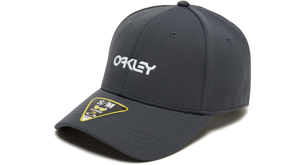 Oakley 6 Panel Stretch Metallic Hat - Mens, Uniform Grey, Small/Medium, 912209-25N-S/M