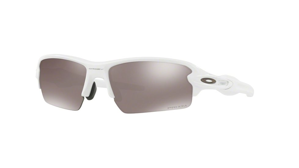Oakley A Flak 2.0 OO9271 Sunglasses 927124-61 - Polished White Frame, Prizm Black Polarized Lenses