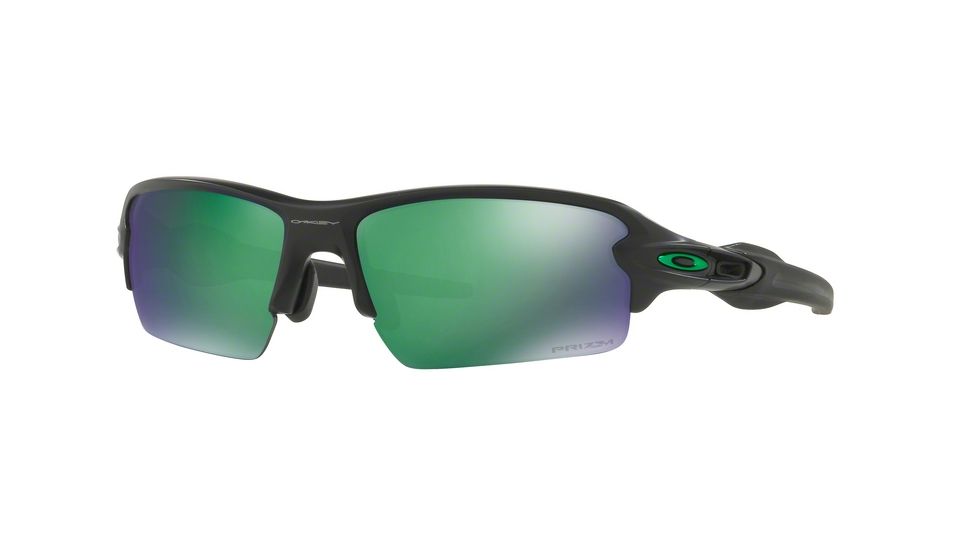 Oakley A Flak 2.0 OO9271 Sunglasses 927125-61 - Matte Black Frame, Prizm Jade Polarized Lenses