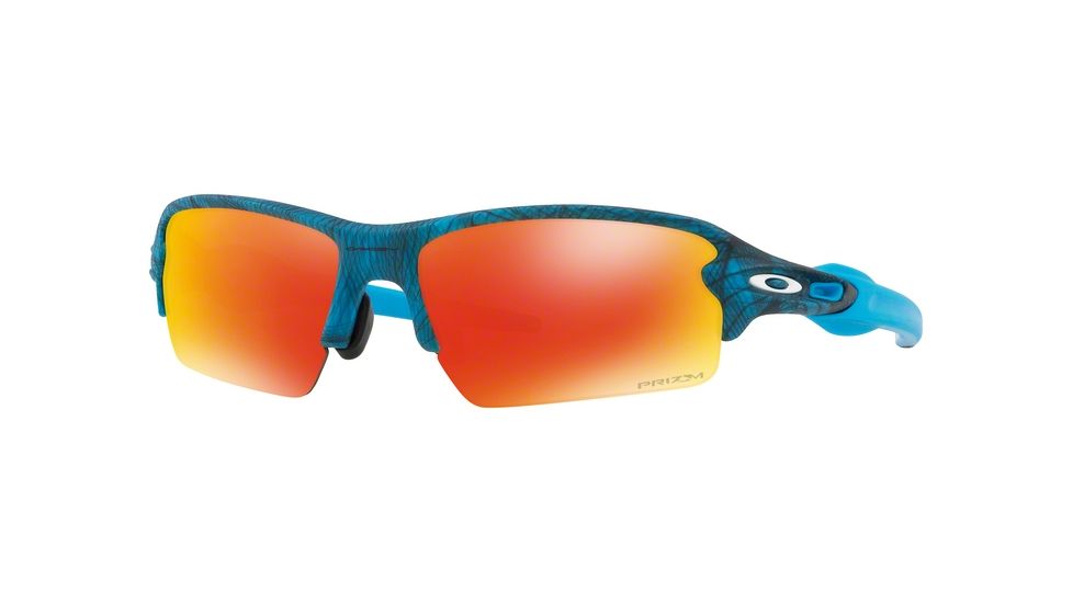 Oakley A Flak 2.0 OO9271 Sunglasses 927129-61 - Aero Grid Sky Frame, Prizm Ruby Lenses