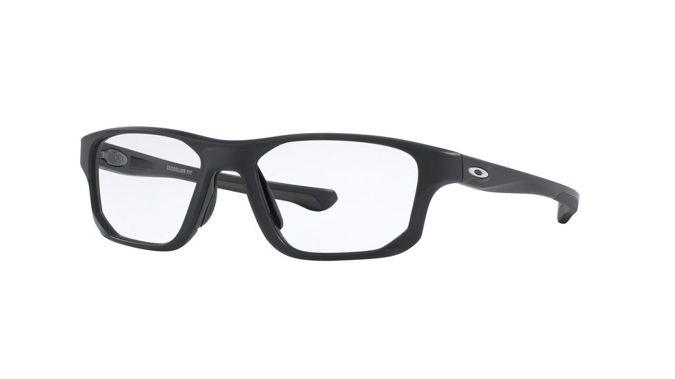 Oakley CROSSLINK FIT OX8136M Eyeglass Frames 813603-55 - Steel Frame, Clear Lenses