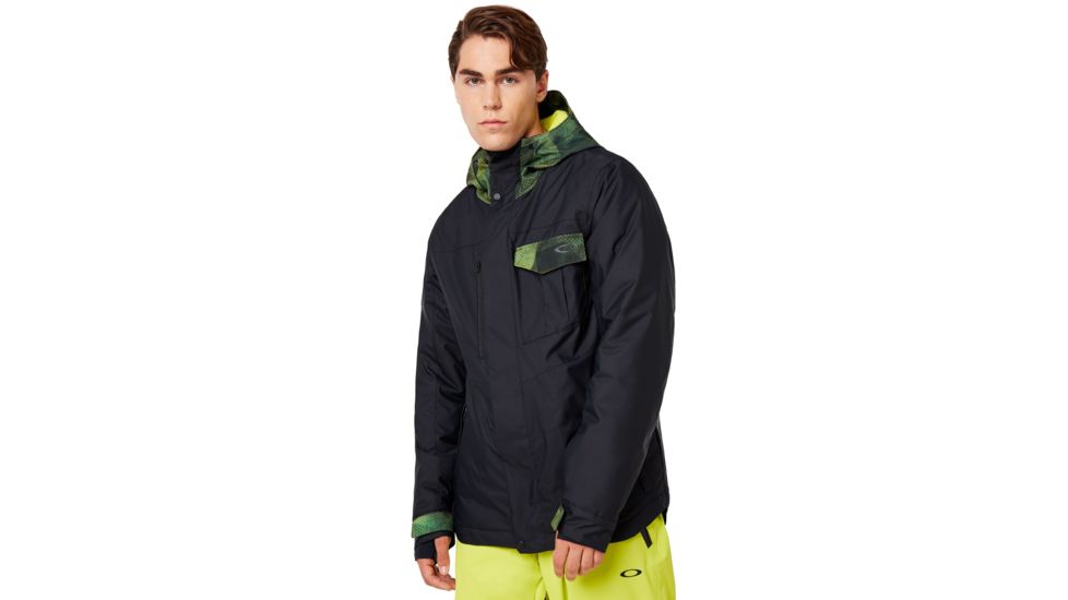 Oakley Division Evo Insulated Jacket 2L 10K - Mens, Blackout, Large, 412786-02E-L