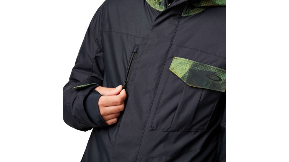 Oakley Division Evo Insulated Jacket 2L 10K - Mens, Blackout, Large, 412786-02E-L