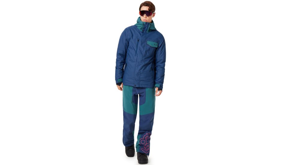 Oakley Division Evo Insulated Jacket 2L 10K - Mens, Poseidon, Large, 412786-6A1-L