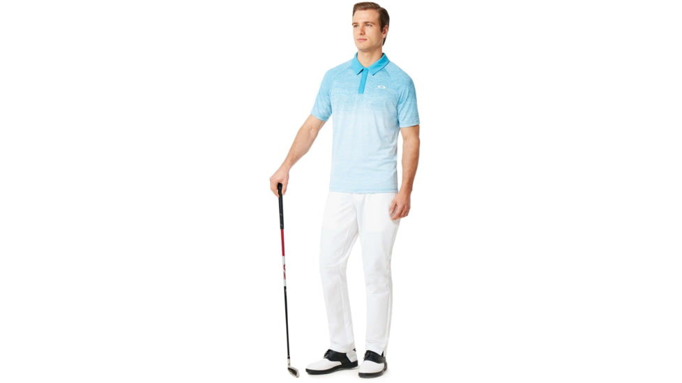 Oakley Four Jack Gradient Polo - Mens, White, Extra Small, 434315-100-XS