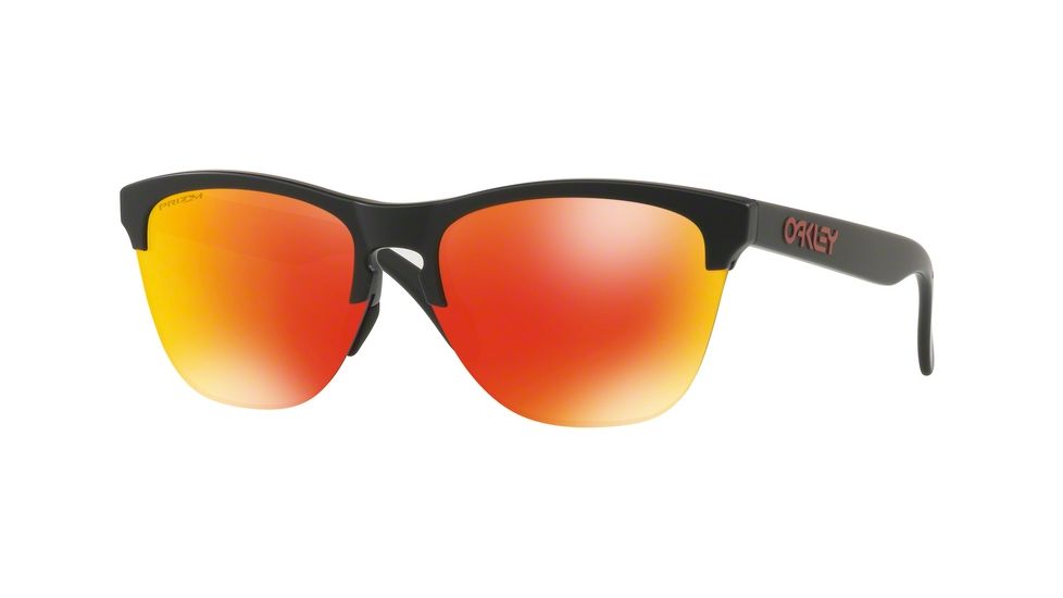 Oakley FROGSKINS LITE OO9374 Progressive Prescription Sunglasses OO9374-937404-63 - Lens Diameter 63 mm, Frame Color Matte Black