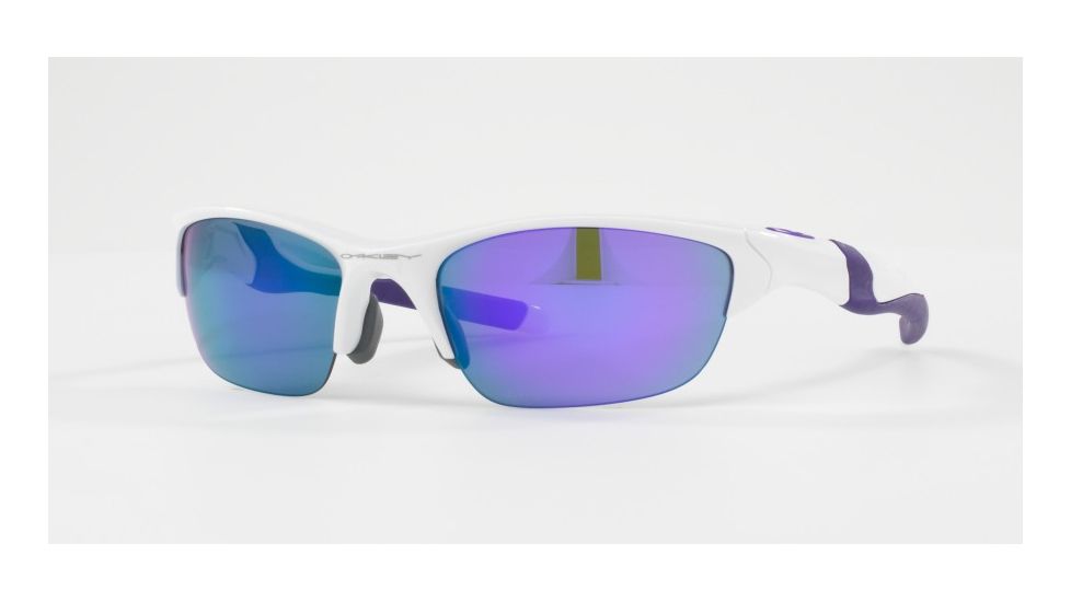 Oakley HALF JACKET 2.0 ASIAN FIT OO9153 Sunglasses 915306-62 - Pearl Frame, Violet Iridium Lenses