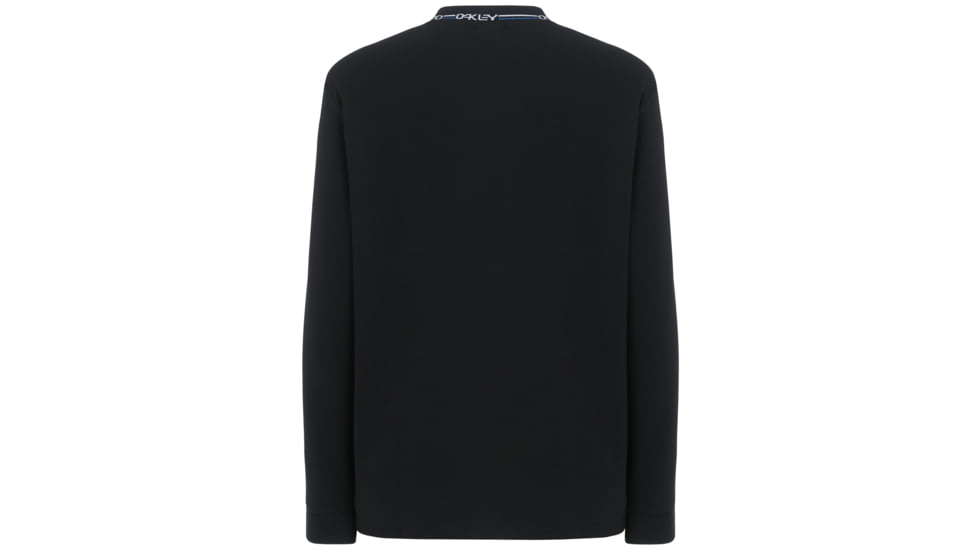 Oakley SI Logo Neck Long Sleeve Tee - Men's, Blackout, Medium, 457430-02E-M