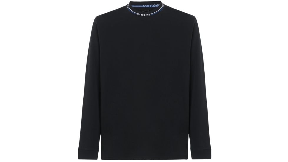 Oakley SI Logo Neck Long Sleeve Tee - Men's, Blackout, Medium, 457430-02E-M