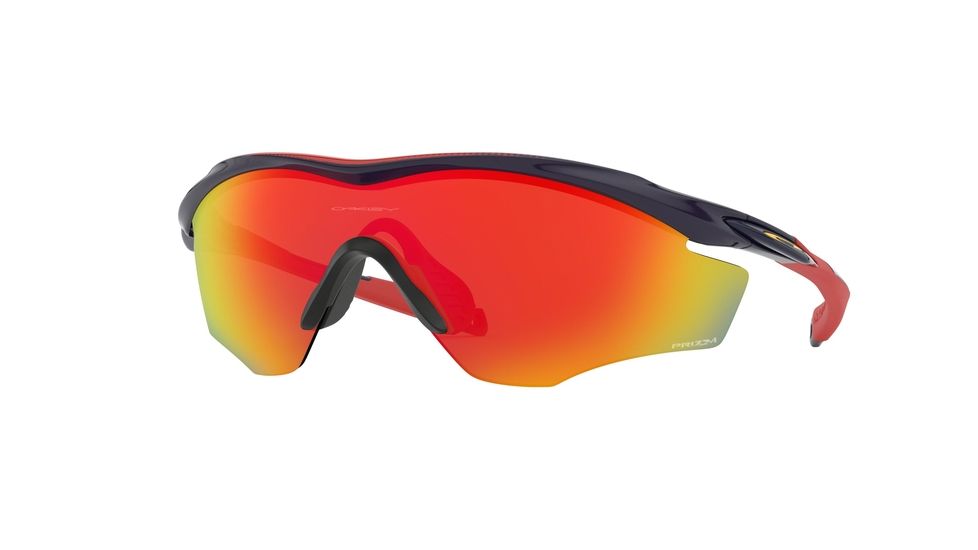 Oakley M2 FRAME XL OO9343 Progressive Prescription Sunglasses, 45mm, Navy, OO9343-934312-45-PRO