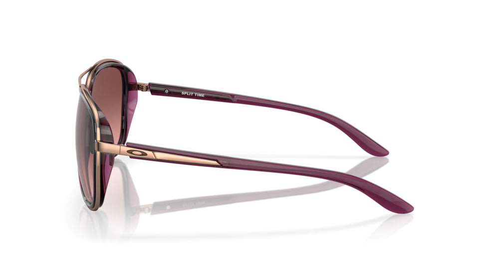 Oakley OO4129 Split Time Sunglasses - Women's, Crystal Raspberry Frame, G40 Black Gradient Lenses, 412902-58