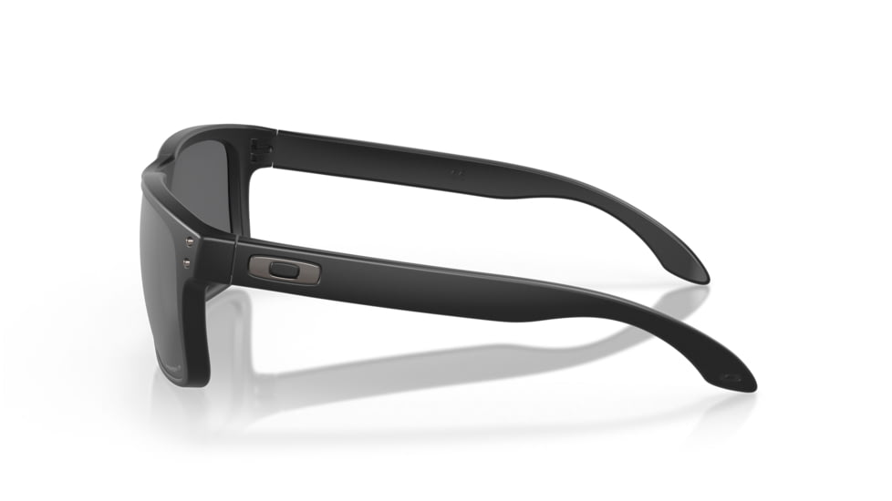 Oakley OO9102 Holbrook Sunglasses, Matte Black Frame, Prizm Black Polarized Lenses, OO9102-9102D6-55