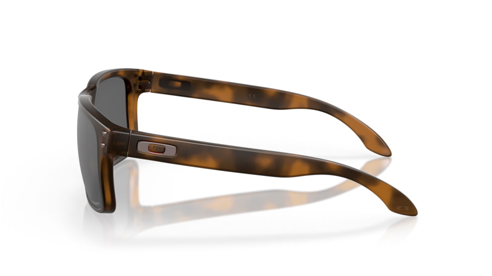 Oakley OO9102 Holbrook Sunglasses, Matte Brown Tortoise Frame, Prizm Black Lenses, OO9102-9102F4-55
