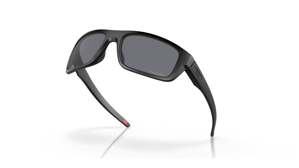 Oakley OO9367 Drop Point Sunglasses, Matte Black Frame, Grey Lenses, 936701-60