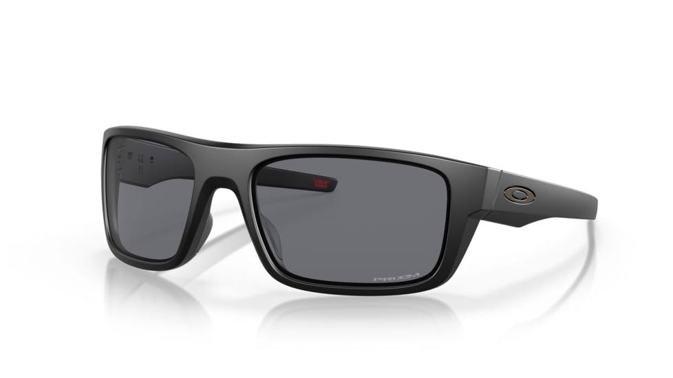 Oakley OO9367 Drop Point Sunglasses, Matte Black Frame, Grey Lenses, 936701-60