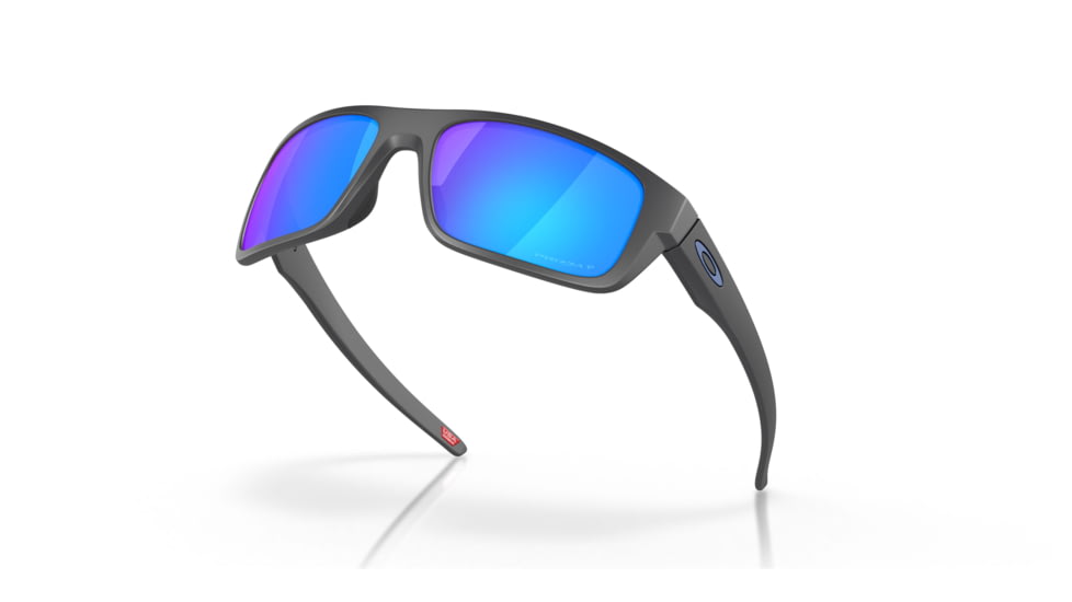 Oakley OO9367 Drop Point Sunglasses, Matte Dark Grey Frame, Prizm Sapphire Polarized Lenses, 936706-60