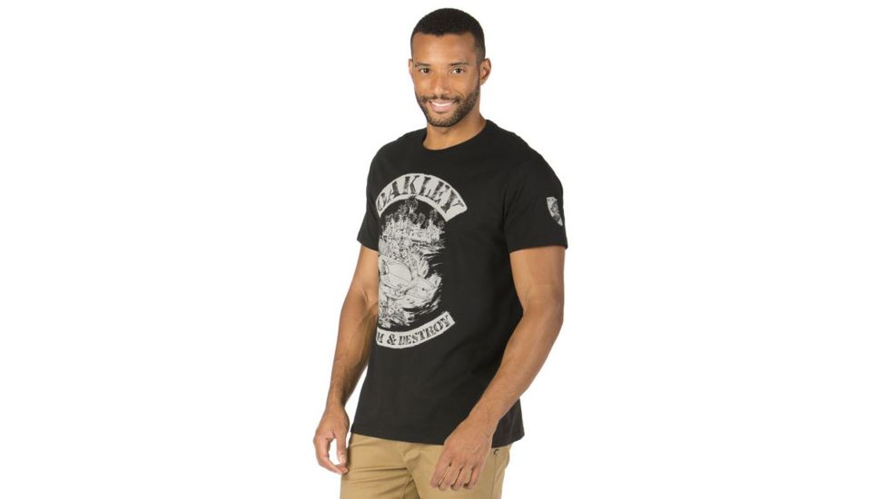 Oakley Search and Destroy Tee, Jet Black, Large 455154-01K-LG