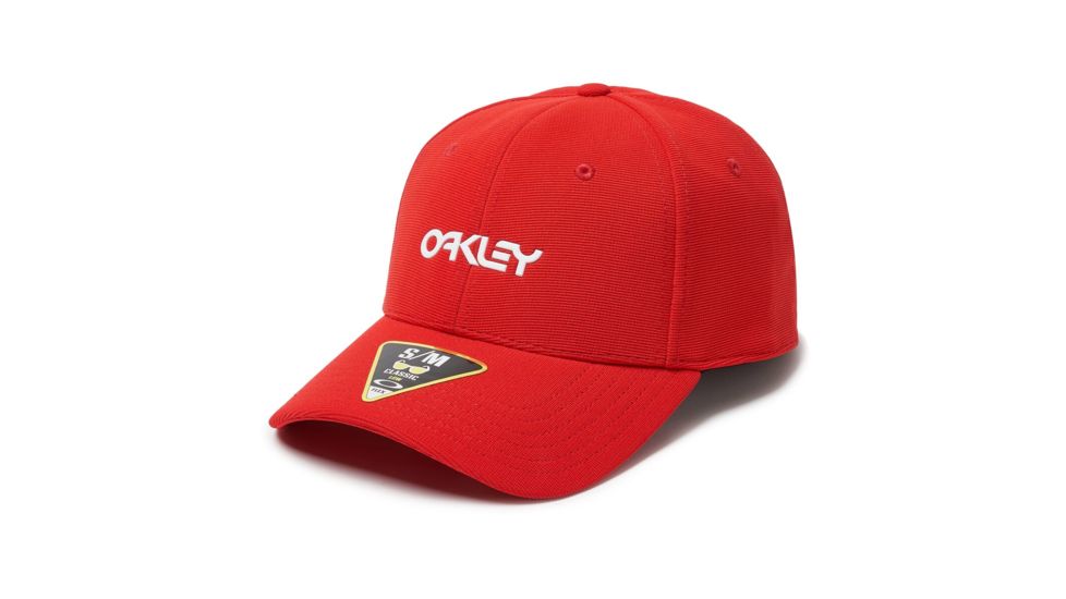 Oakley SI 6 Panel Stretch Metallic Hat - Mens, High Risk Red, Large/Extra Large, 912209-43A-L/XL