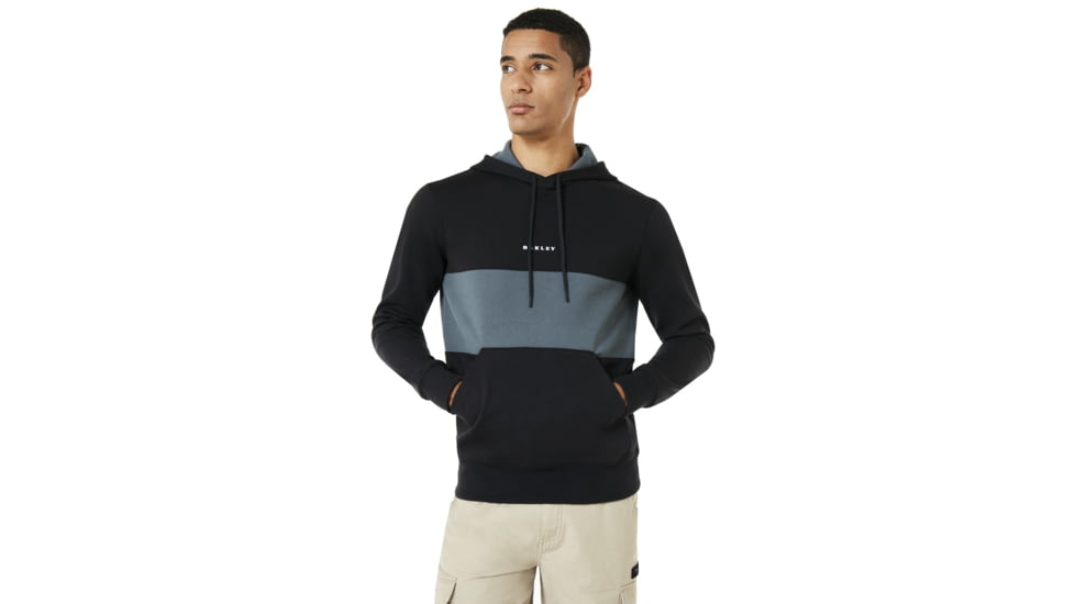 Oakley SI Block Color Hooded Fleece - Mens, Blackout, 3XL, 472420-02E-XXXL