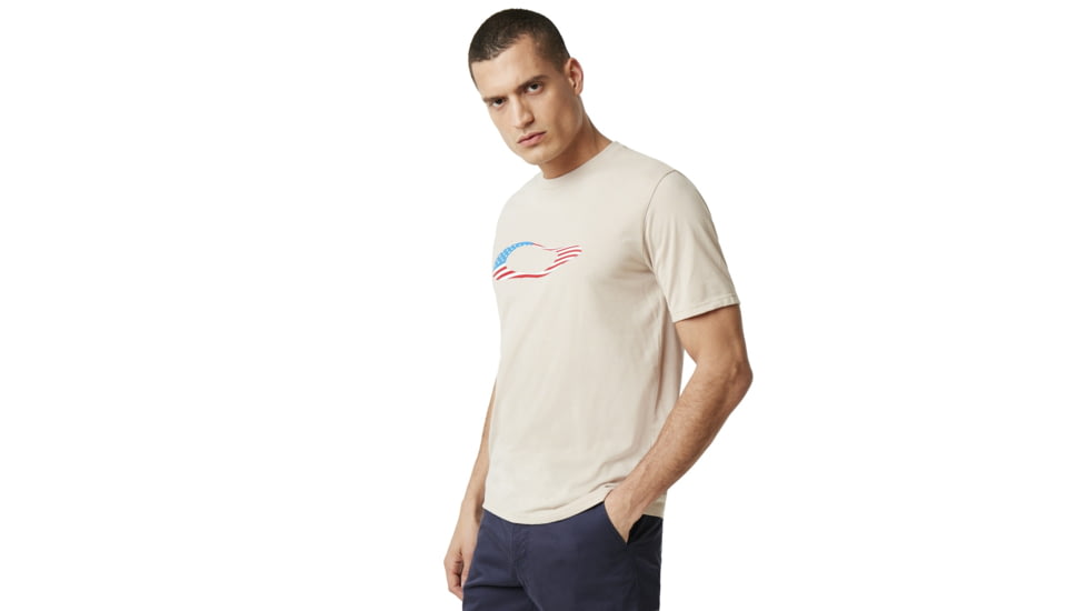 Oakley SI Ellipse USA Short Sleeve - Mens, Oxford Tan, Medium, 457355-88L-M