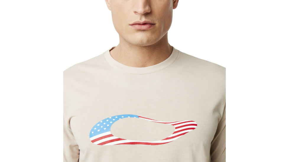 Oakley SI Ellipse USA Short Sleeve - Mens, Oxford Tan, Medium, 457355-88L-M