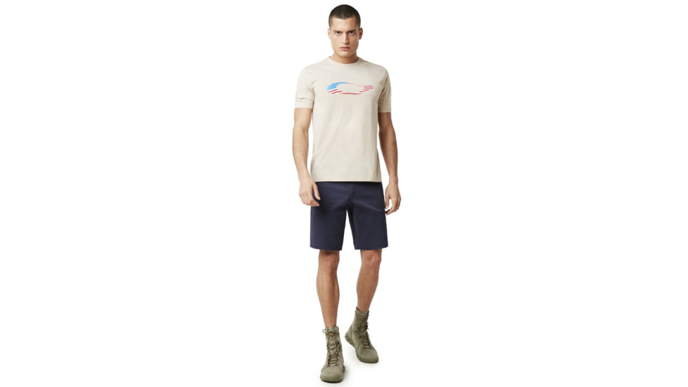 Oakley SI Ellipse USA Short Sleeve - Mens, Oxford Tan, Medium, 457355-88L-M