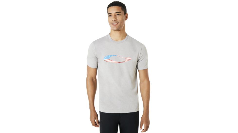 Oakley SI Ellipse Usa Ss - Mens, Granite Heather, 2XL, 457355-24L-XXL