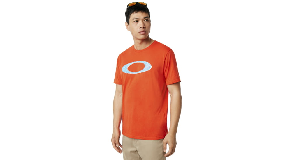 Oakley SI Legacy Ellipse Tee - Men's, Fire Red, Medium, 457553-4FR-M