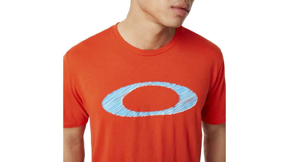Oakley SI Legacy Ellipse Tee - Men's, Fire Red, Medium, 457553-4FR-M