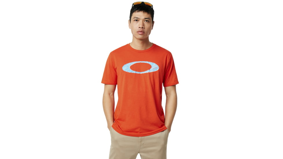 Oakley SI Legacy Ellipse Tee - Men's, Fire Red, Medium, 457553-4FR-M