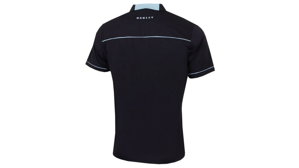 Oakley SI Polo Contrast Colar Detail Short Sleeve - Mens, Blackout, Medium, 434277-02E-M