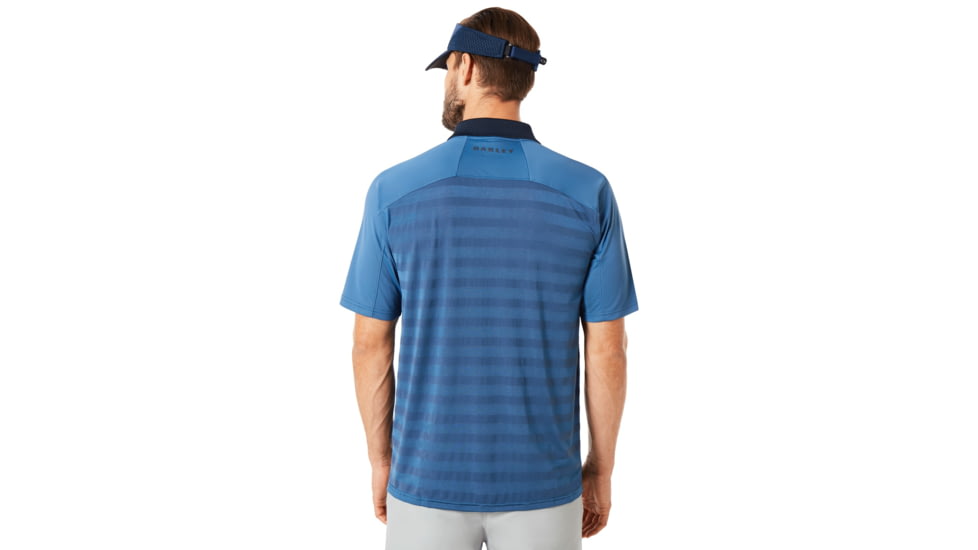 Oakley SI Polo Shirt Short Sleeve Back Striped - Mens, Ensign Blue, Small, 434230-64W-S