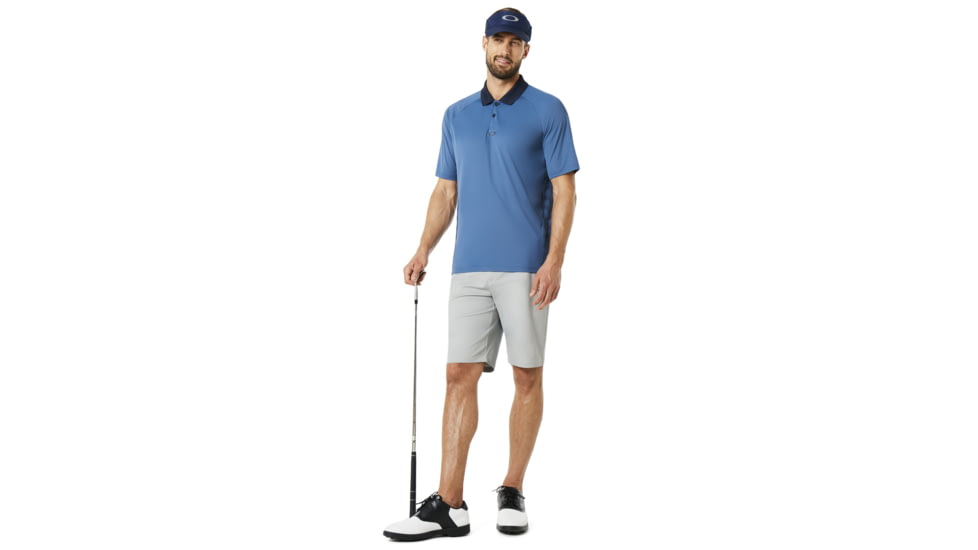 Oakley SI Polo Shirt Short Sleeve Back Striped - Mens, Ensign Blue, Small, 434230-64W-S