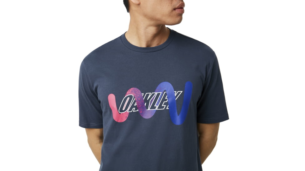 Oakley SI Vertigo Oakley Tee - Mens, Foggy Blue, 2XL, 457521-6FB-XXL
