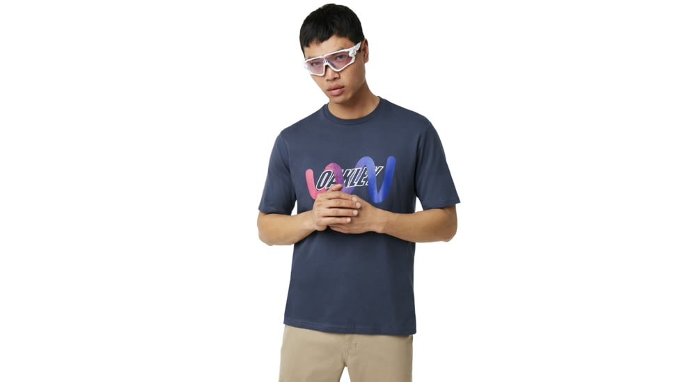 Oakley SI Vertigo Oakley Tee - Mens, Foggy Blue, 2XL, 457521-6FB-XXL