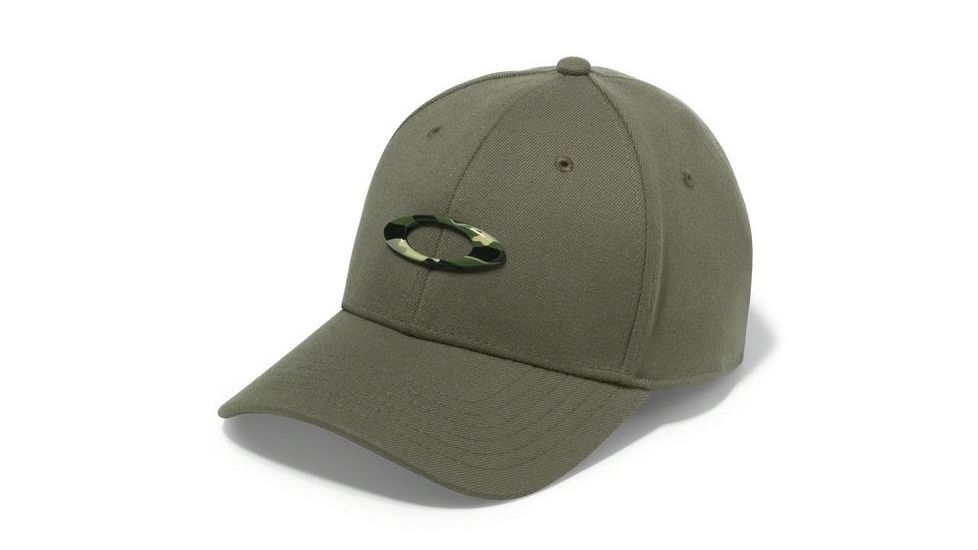 Oakley Tincan Cap, Worn Olive/Graphic Camo, Small/Medium 911545-70L-SMMD
