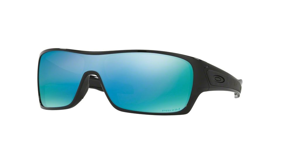 Oakley TURBINE ROTOR OO9307 Single Vision Prescription Sunglasses OO9307-930708-32 - Lens Diameter 132 mm, Lens Diameter 32 mm, Frame Color Polished Black