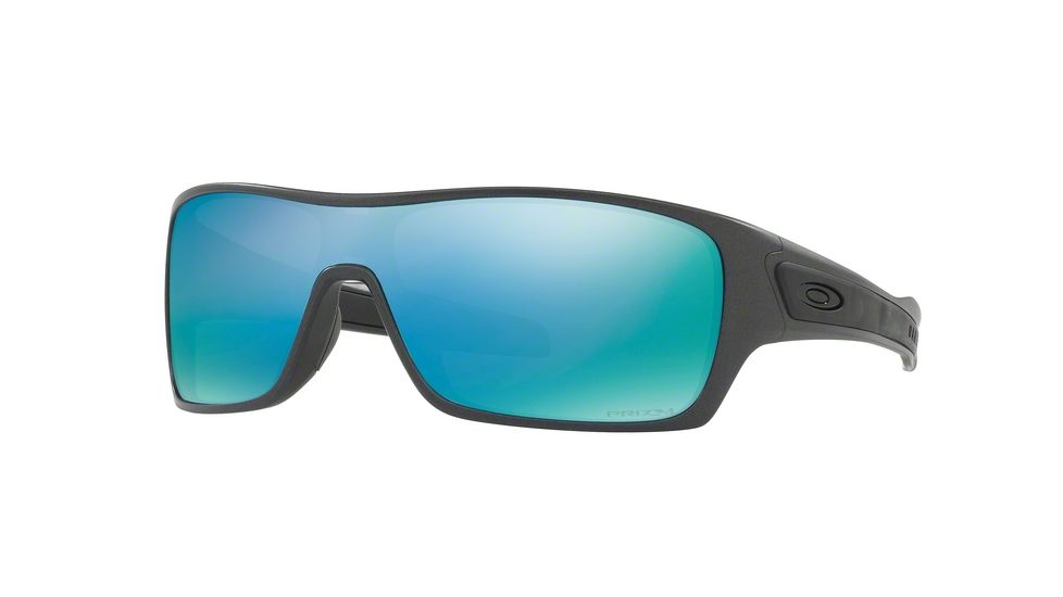 Oakley TURBINE ROTOR OO9307 Single Vision Prescription Sunglasses OO9307-930709-32 - Lens Diameter 132 mm, Lens Diameter 32 mm, Frame Color Steel