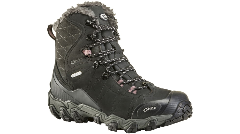 Oboz Bridger 7in Insulated B-DRY Winter Shoes - Womens, Black, 9, Medium, 82202-Black-Medium-9