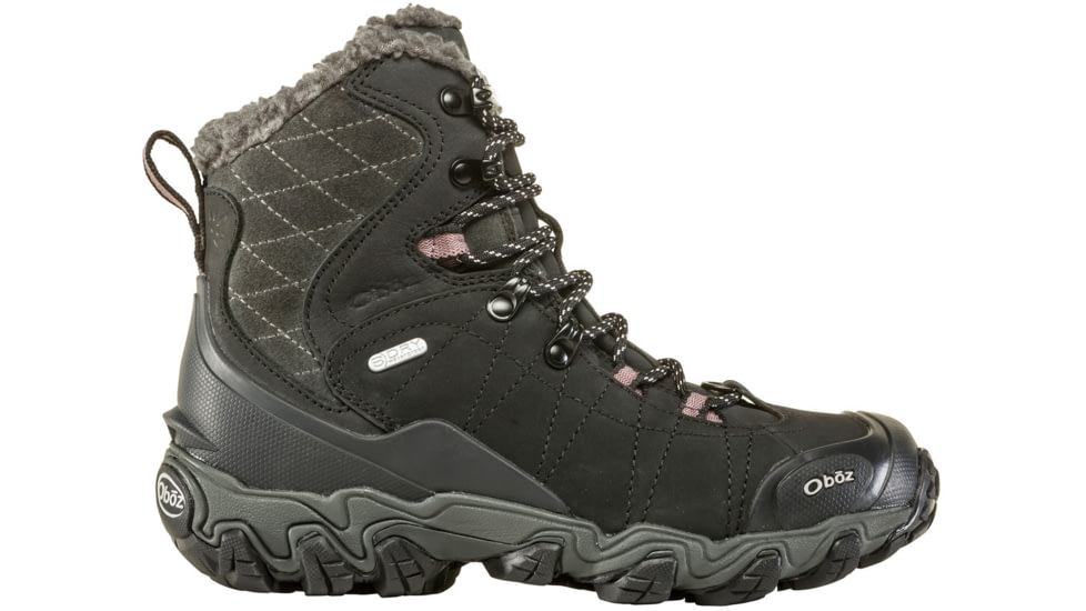Oboz Bridger 7in Insulated B-DRY Winter Shoes - Womens, Black, 6, Medium, 82202-Black-Medium-6